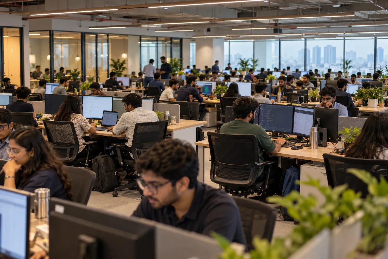 Large India delivery floor built under a Build-Operate-Transfer partnership